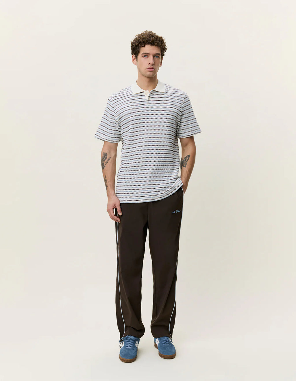 Les Deux / Knitted Stripe Polo