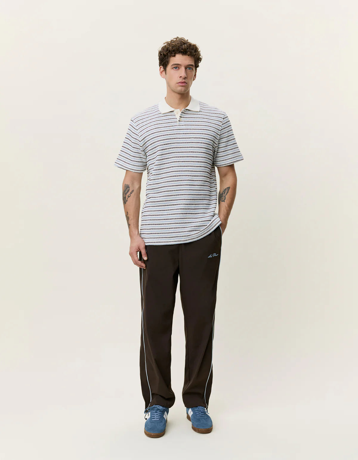 Les Deux / Knitted Stripe Polo