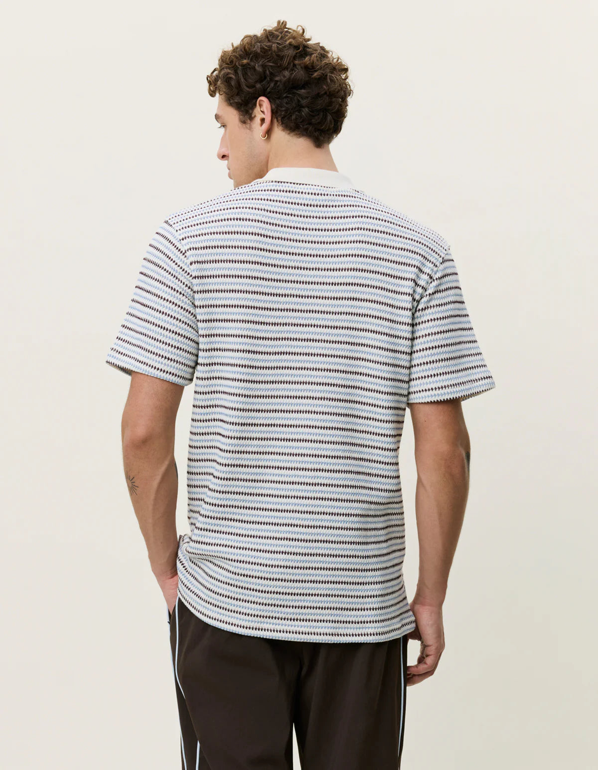 Les Deux / Knitted Stripe Polo