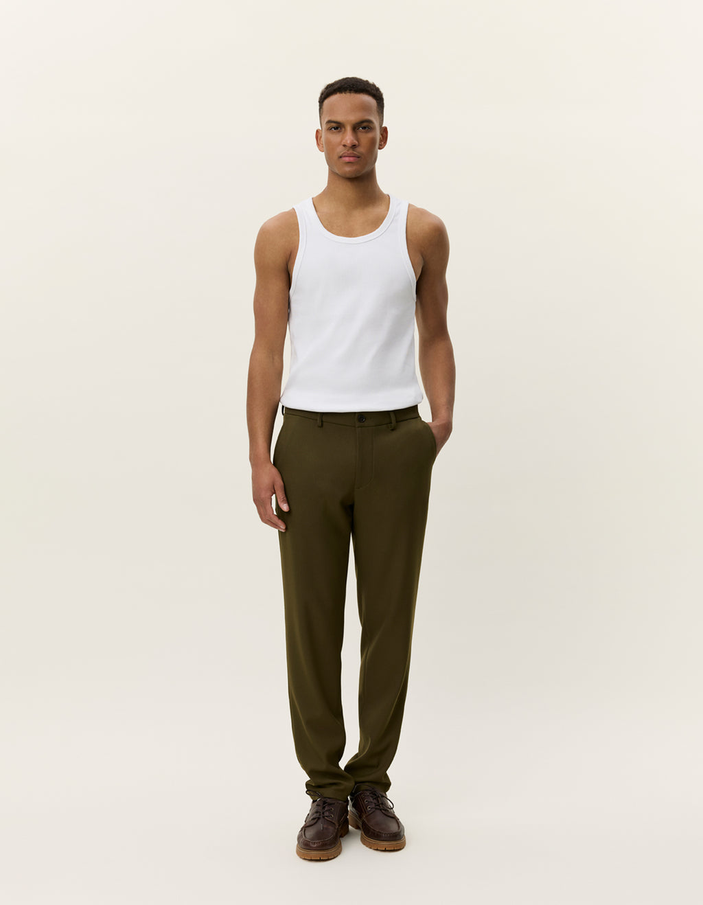 Les Deux Como Reg Suit Pants - Seasonal (Lead Gray)