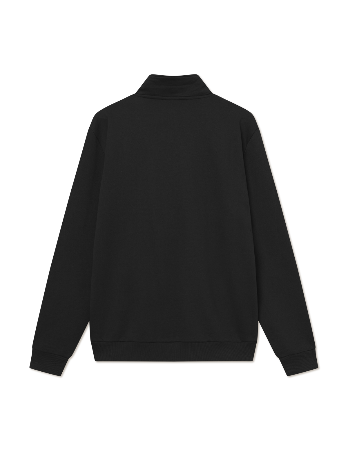 Les Deux Crew Half-Zip Sweatshirt (Black)