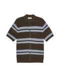 Les Deux / Gianni knitted SS shirt / Turkish coffee brown