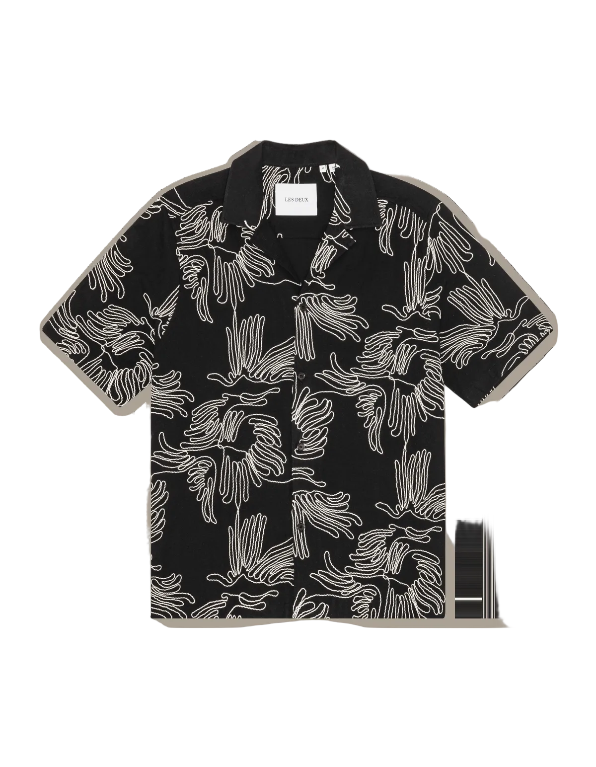 Les Deux / Liam AOE flower SS shirt / Black