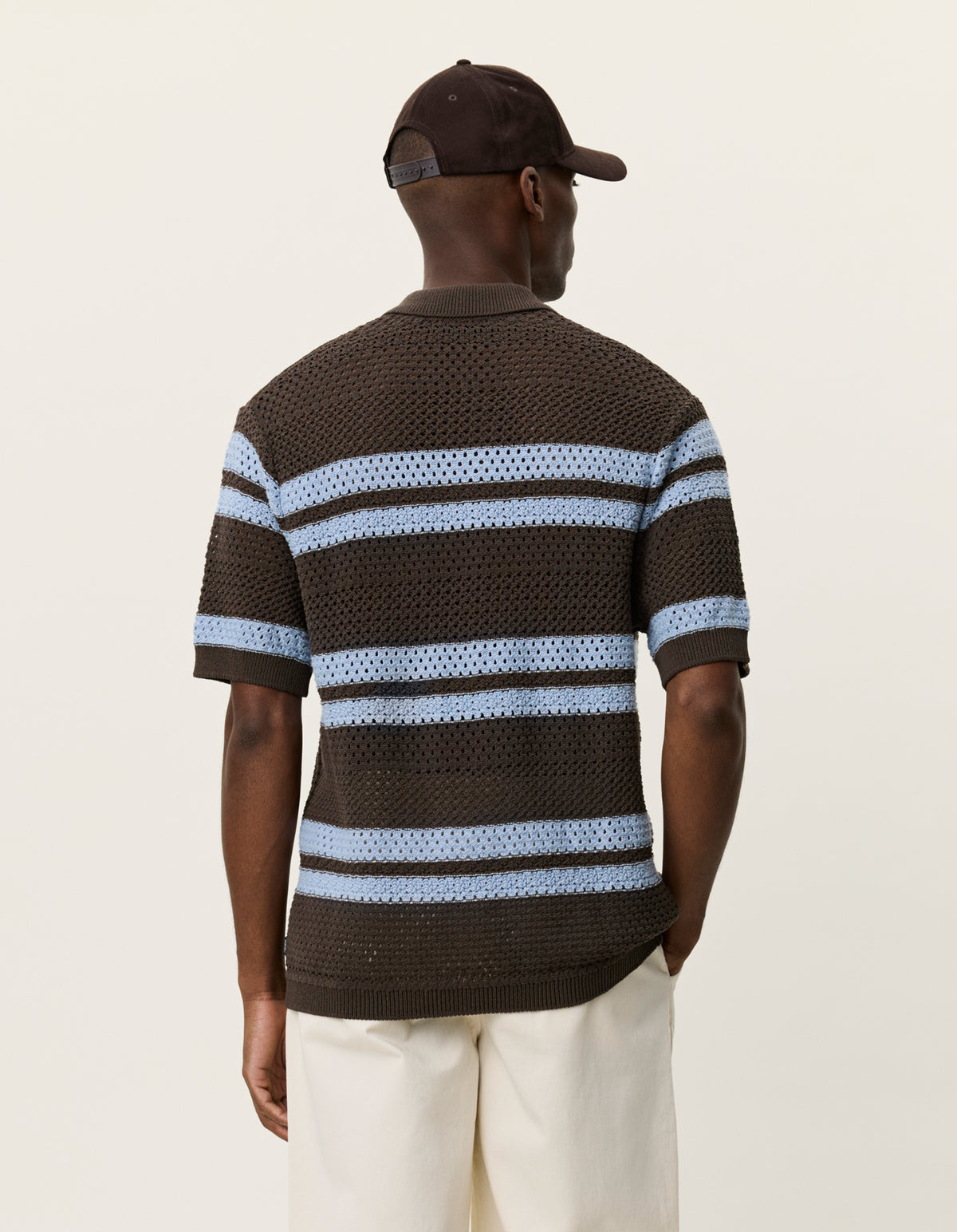 Les Deux / Gianni knitted SS shirt / Turkish coffee brown