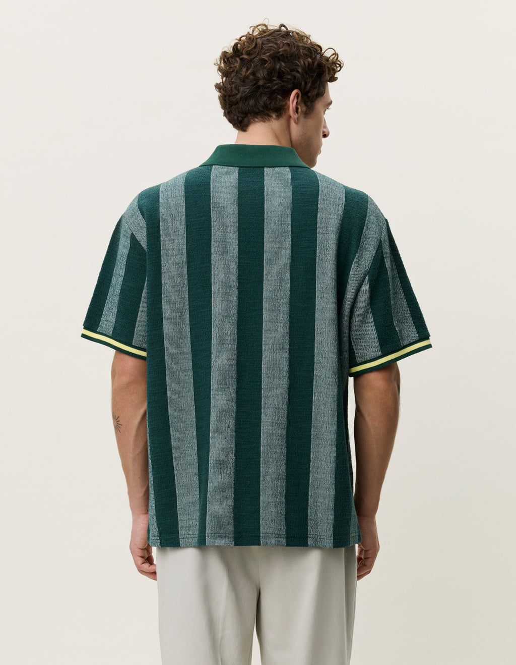 Stripe Jacquard Football Jersey