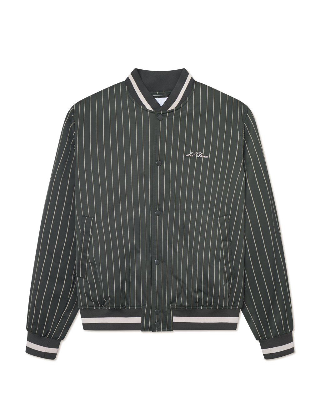 Les Deux Varsity Tech Pinstripe Jacket (Duffel Bag)