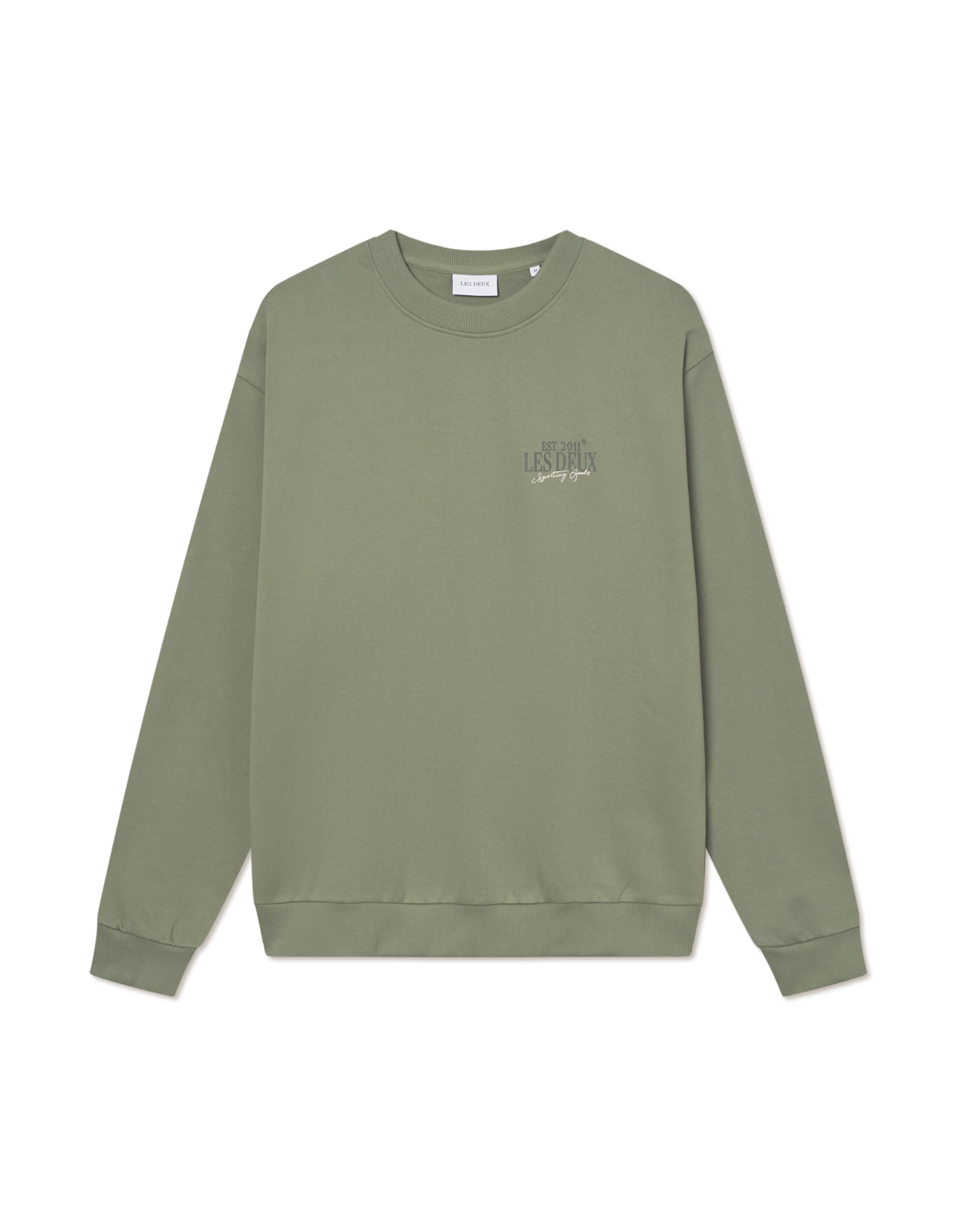 LES DEUX Allen Sweatshirt (Oil Green)