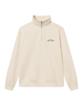 Les Deux Crew Half-Zip Sweatshirt (Ivory)