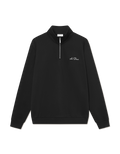 Les Deux Crew Half-Zip Sweatshirt (Black)