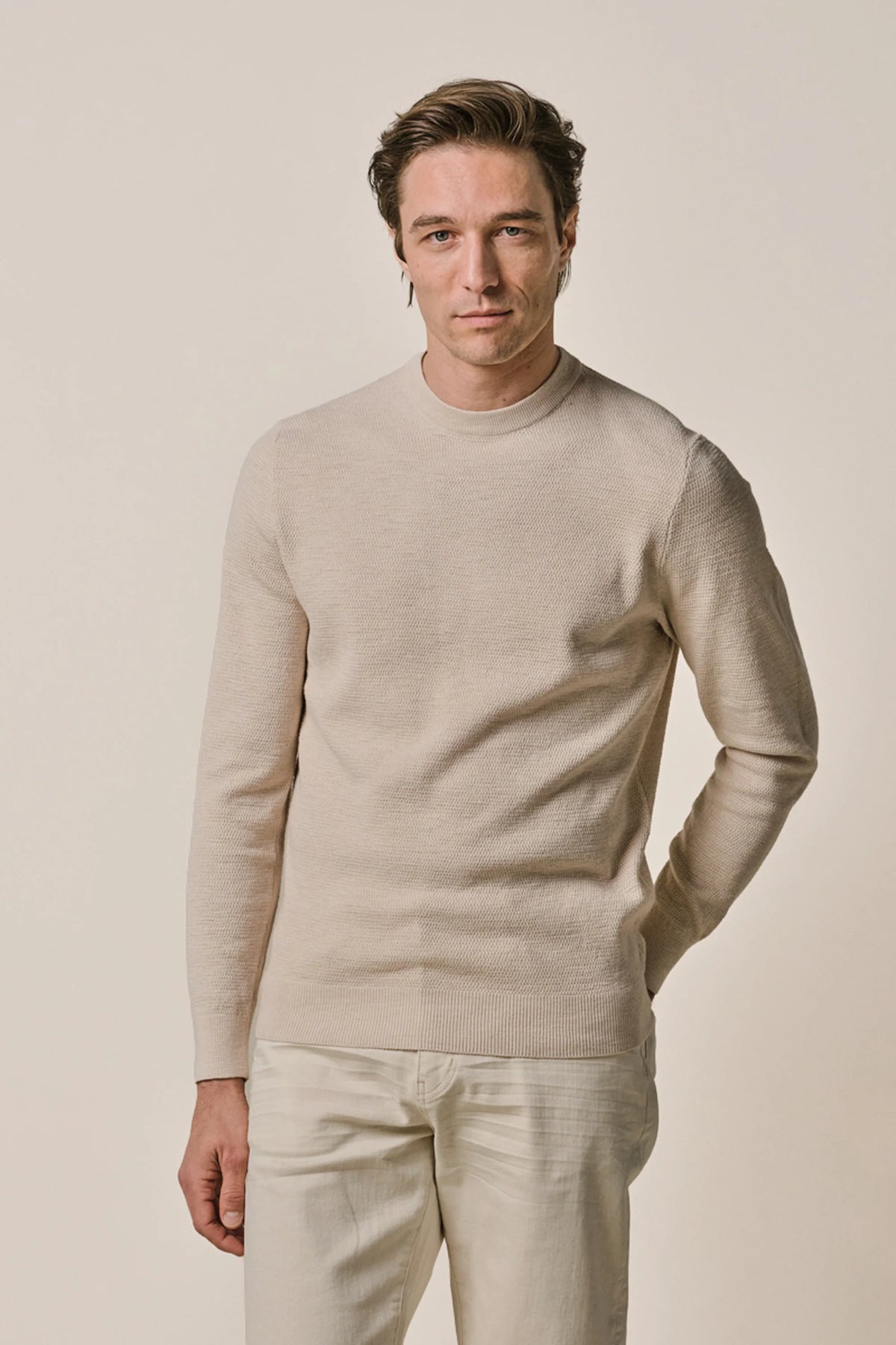 PULLOVER CREW NECK OFF WHITE