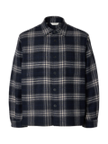 Wool blend overshirt