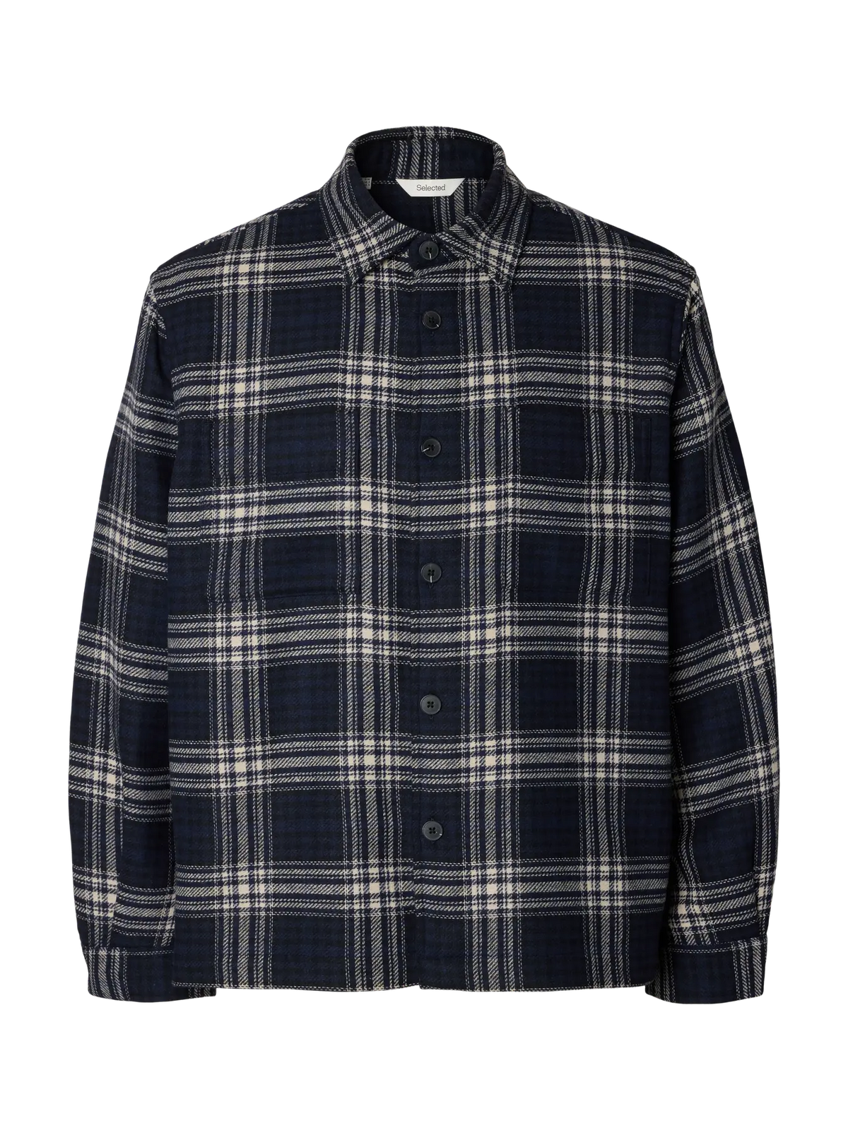 Wool blend overshirt
