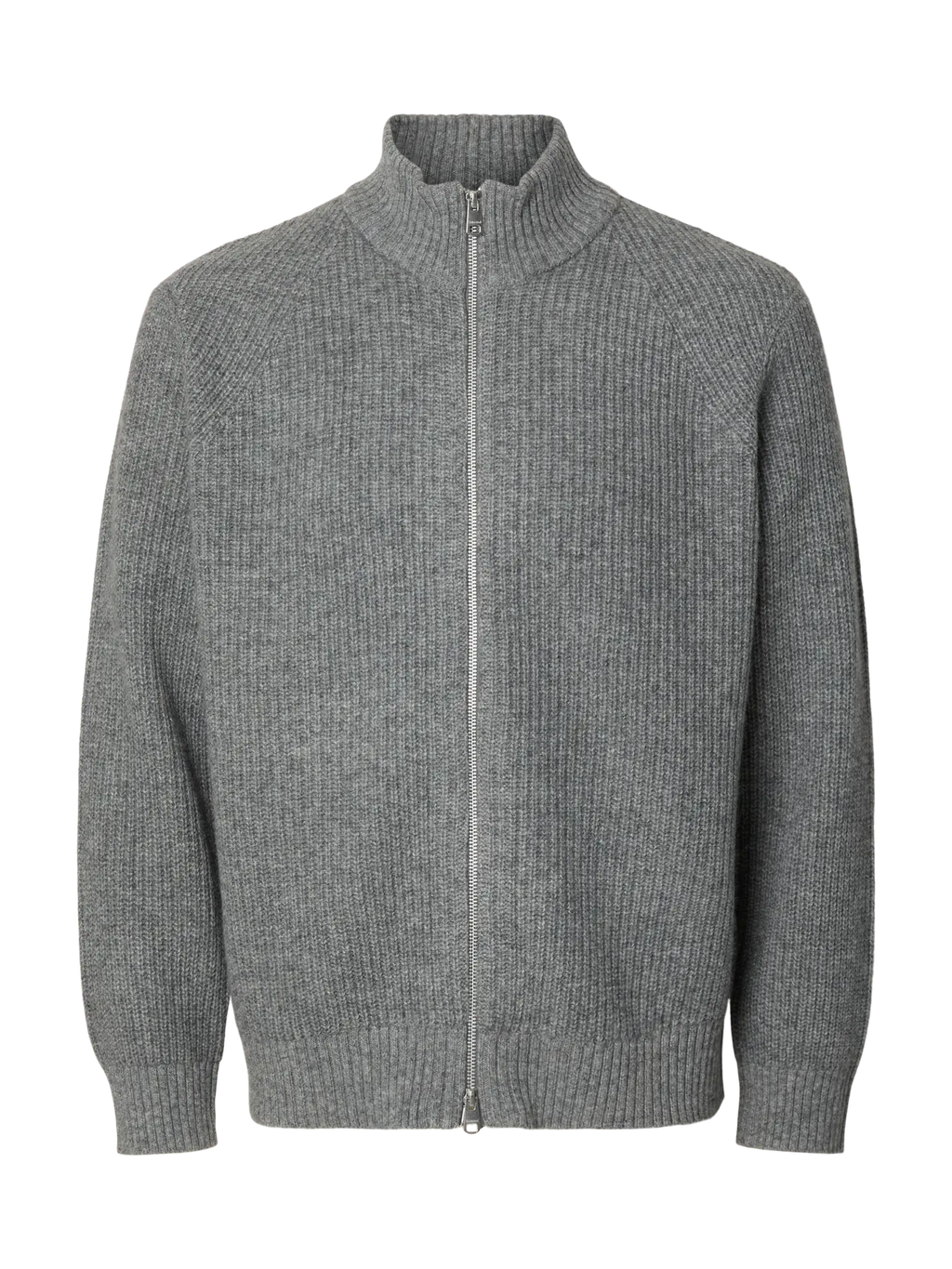 LS KNIT ZIP CARDIGAN