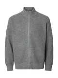 LS KNIT ZIP CARDIGAN